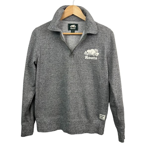 Roots Sweaters - Roots Quarter Zip Size Small